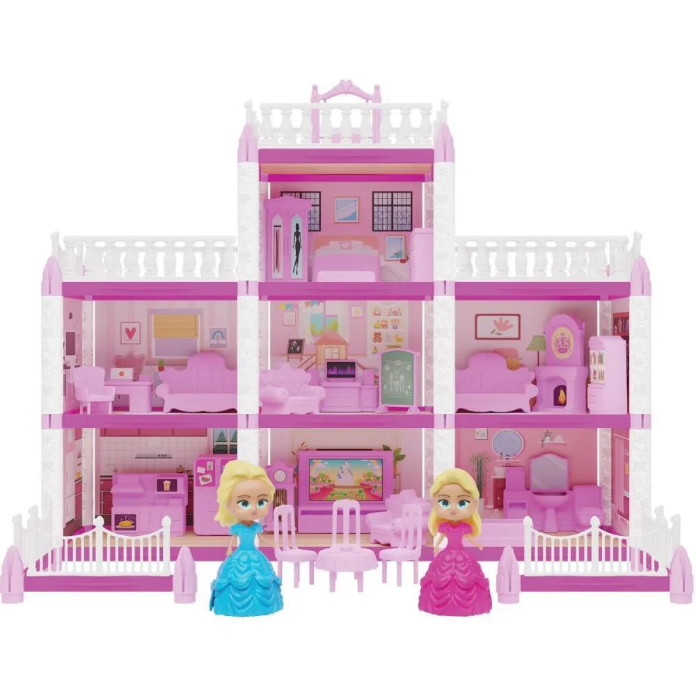 CASINHA DE BONECA CASTELINHO DA PRINCESA 160PCS GGB PLAST (UNIDADE) - imagem 3