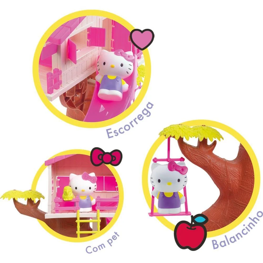 CASINHA DE BONECA HELLO KITTY CASA NA ARVORE SAMBA TOYS (UNIDADE) - imagem 3