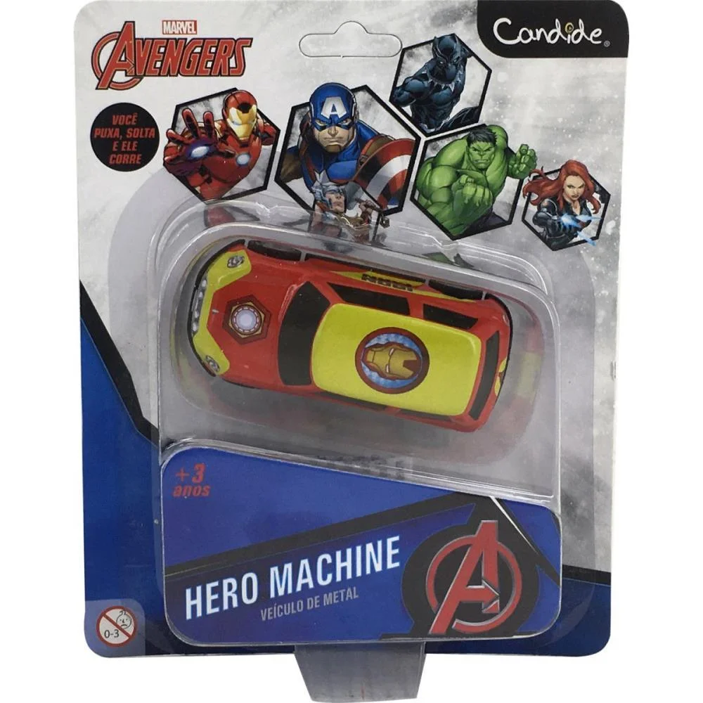 CARRINHO AVENGERS MINI PULL BACK (S) CANDIDE (UNIDADE) - imagem 23