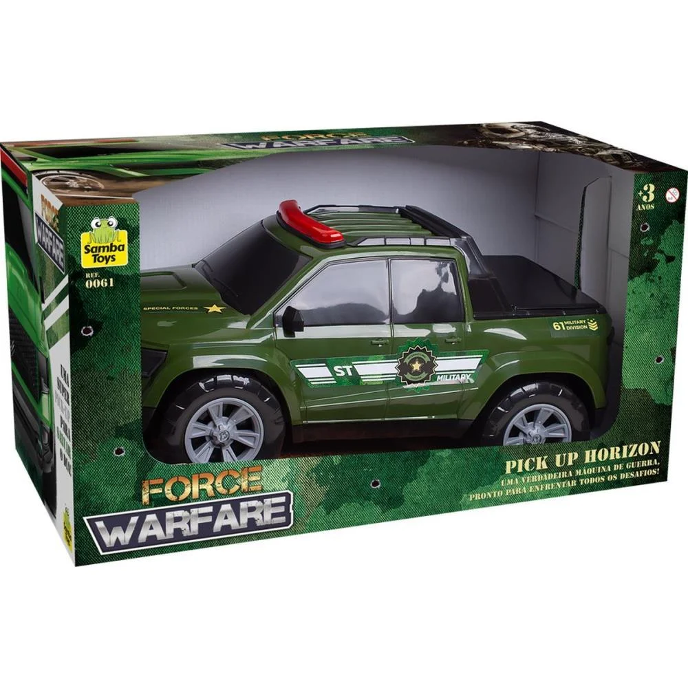 CARRINHO FORCE MILITAR PICK-UP 40CM SAMBA TOYS (UNIDADE) - imagem 4