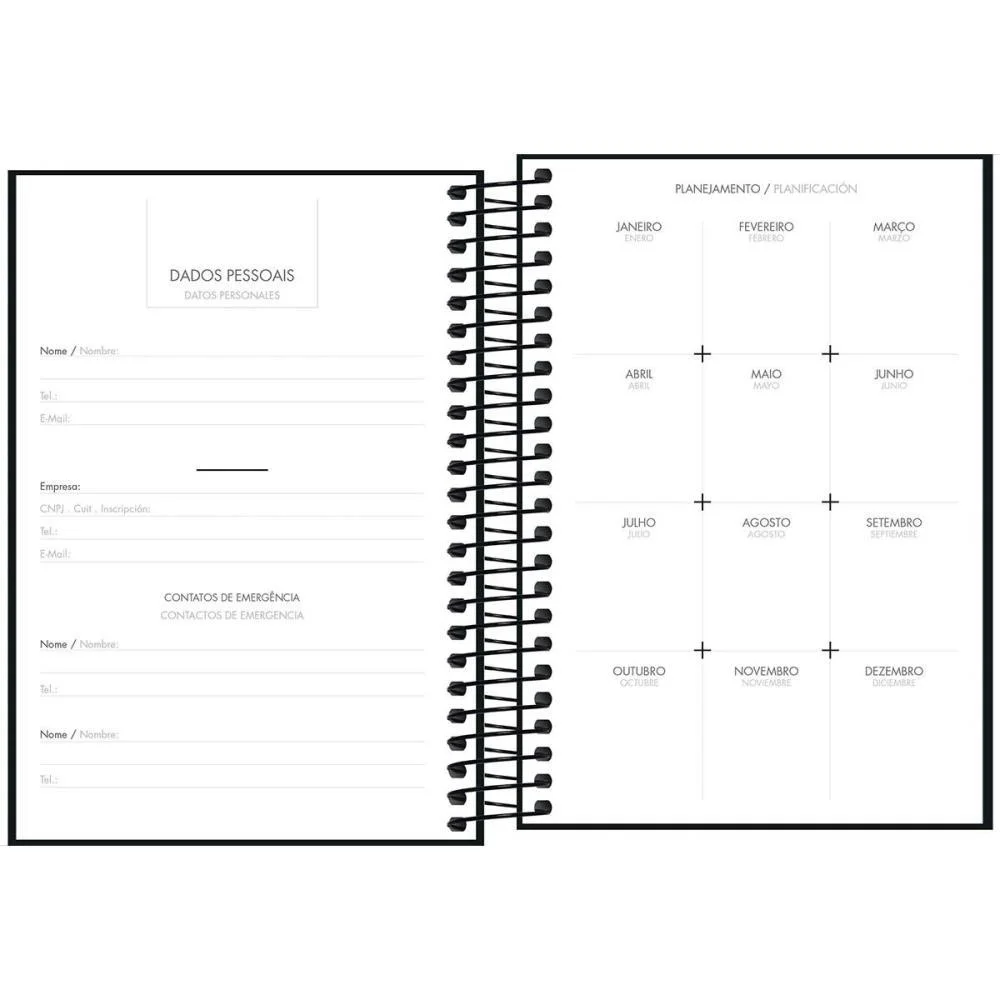 AGENDA PERMANENTE NAPOLI CD ESP 192FLS 129X187MM TILIBRA (PCT.C/05) - imagem 3