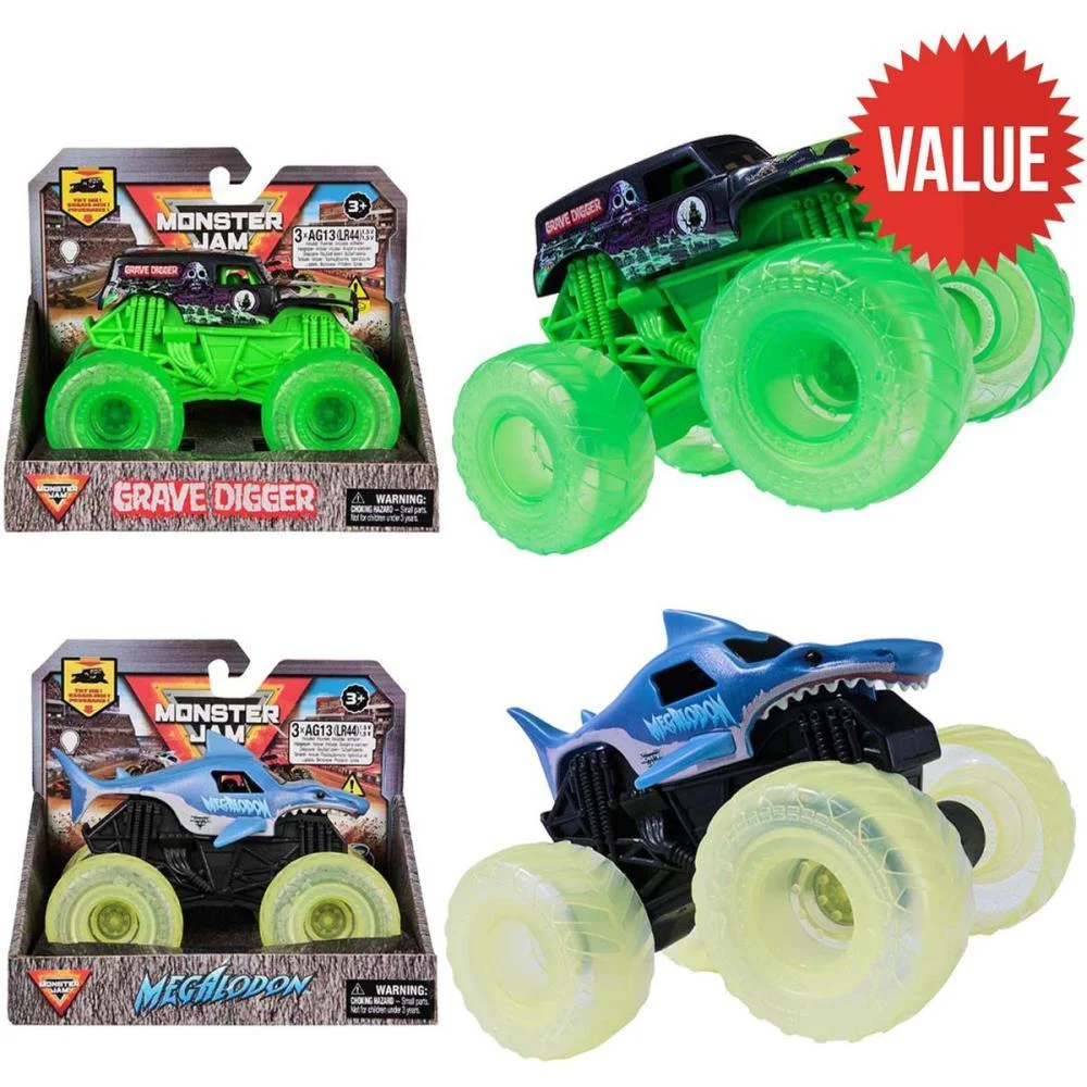CARRINHO MONSTER JAM C/RODAS NEON 1:43 SUNNY (UNIDADE) - imagem 2
