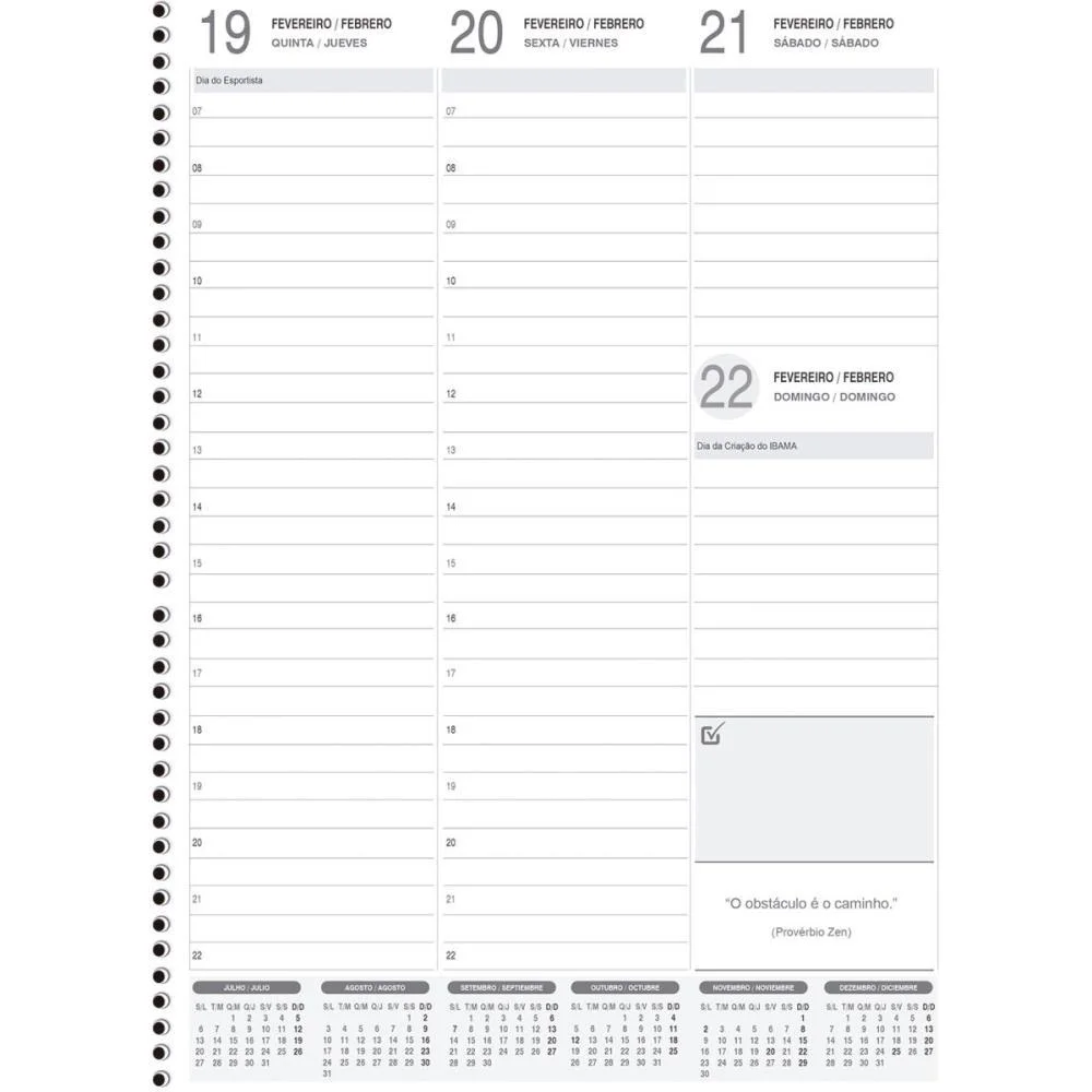 AGENDA 2026 EASY WEEK 64F.205X280MM ANIMATIVA (PCT.C/02) - imagem 5