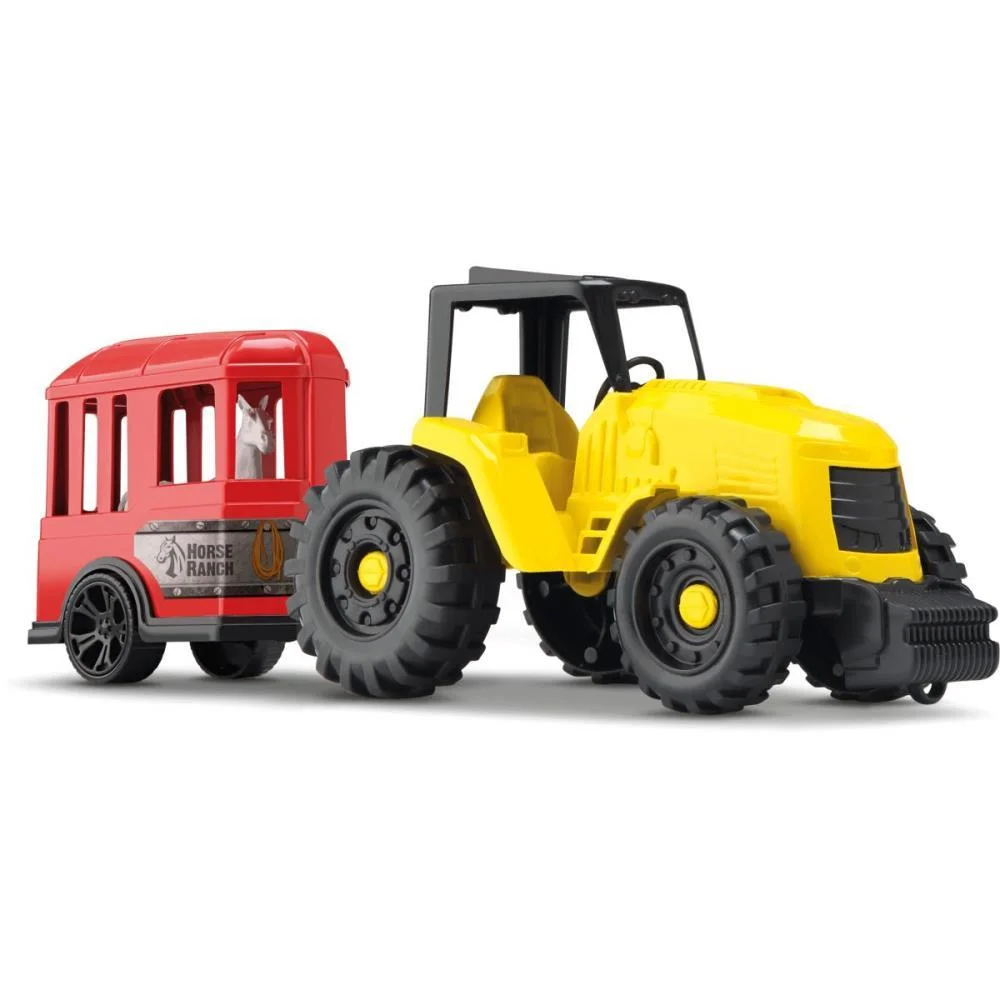 TRATOR TRACTOR FARM CORES SORTIDAS ORANGE TOYS (UNIDADE) - imagem 3