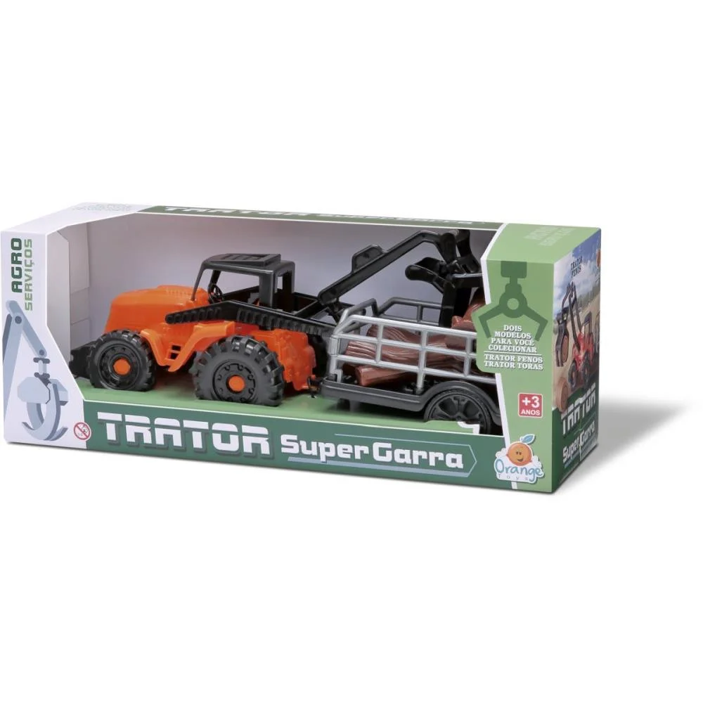TRATOR TRACTOR SUPER GARRA TORA ORANGE TOYS (UNIDADE) - imagem 4