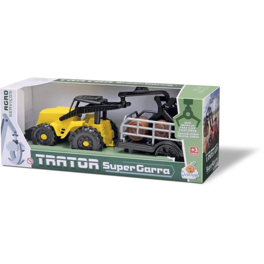 TRATOR TRACTOR SUPER GARRA FENO (S) ORANGE TOYS (UNIDADE) - imagem 4