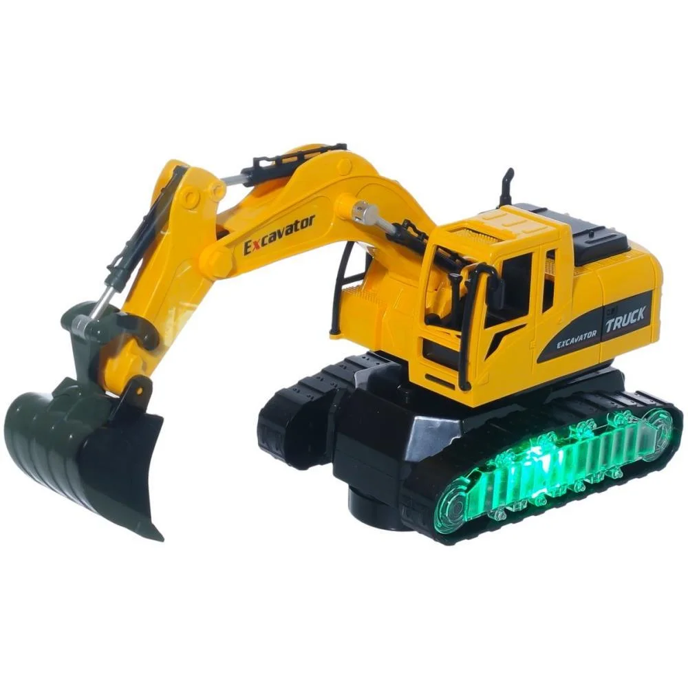 TRATOR ESCAVADEIRA C/LUZ E SOM 24CM PP IMPORT (UNIDADE) - imagem 3