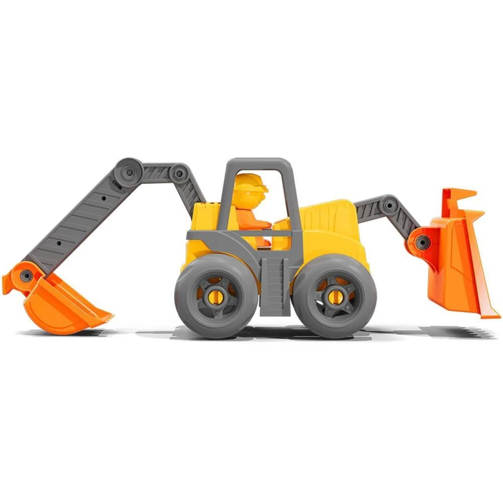 TRATOR RETRO ESCAVADEIRA 65CM C/BONEC CARDOSO TOYS (UNIDADE) - imagem 3