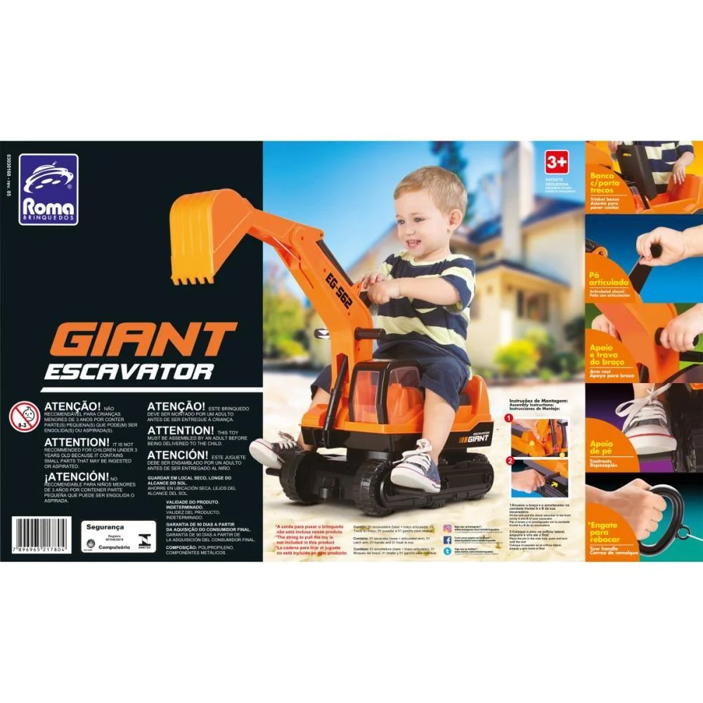 TRATOR GIANT ESCAVATOR ATE 50KG. ROMA (UNIDADE) - imagem 5