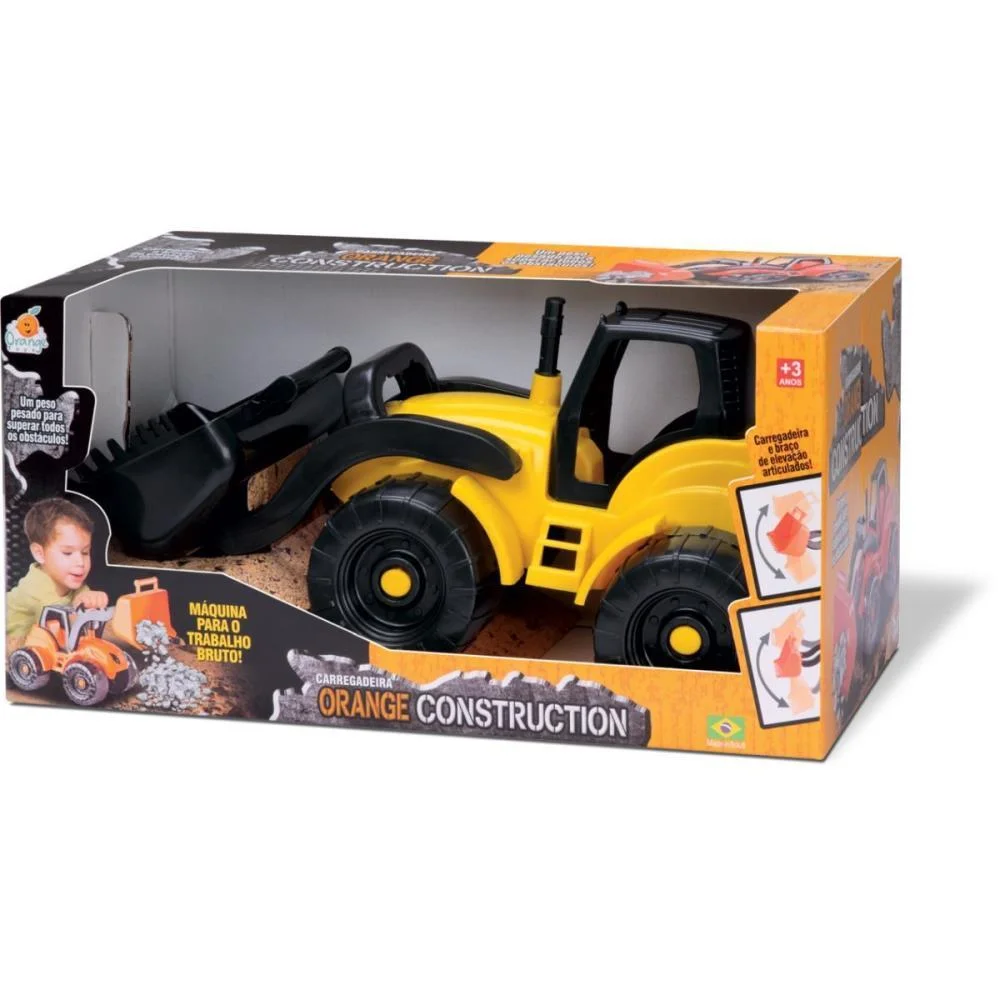 TRATOR CARREGADEIRA CONSTRUCTION SORT ORANGE TOYS (UNIDADE) - imagem 2