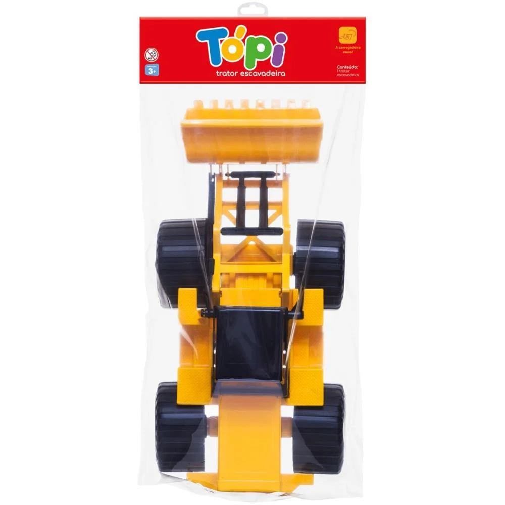 TRATOR ESCAVADEIRA TOPI SOLAPA CARDOSO TOYS (UNIDADE) - imagem 3