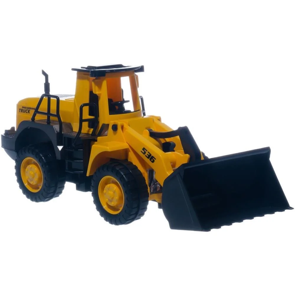 TRATOR CARREGADEIRA C/LUZ E SOM 28CM PP IMPORT (UNIDADE) - imagem 3