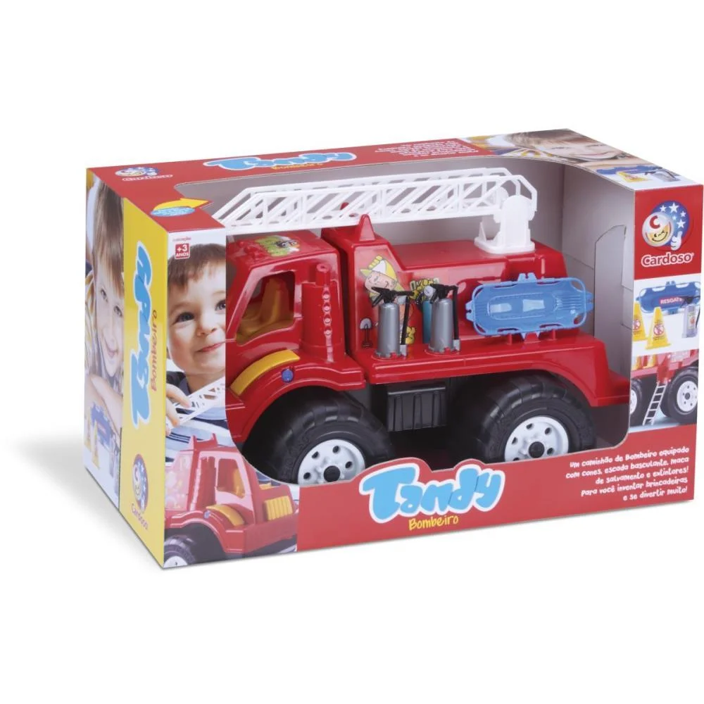 CAMINHAO TANDY BOMBEIRO CARDOSO TOYS (UNIDADE) - imagem 3