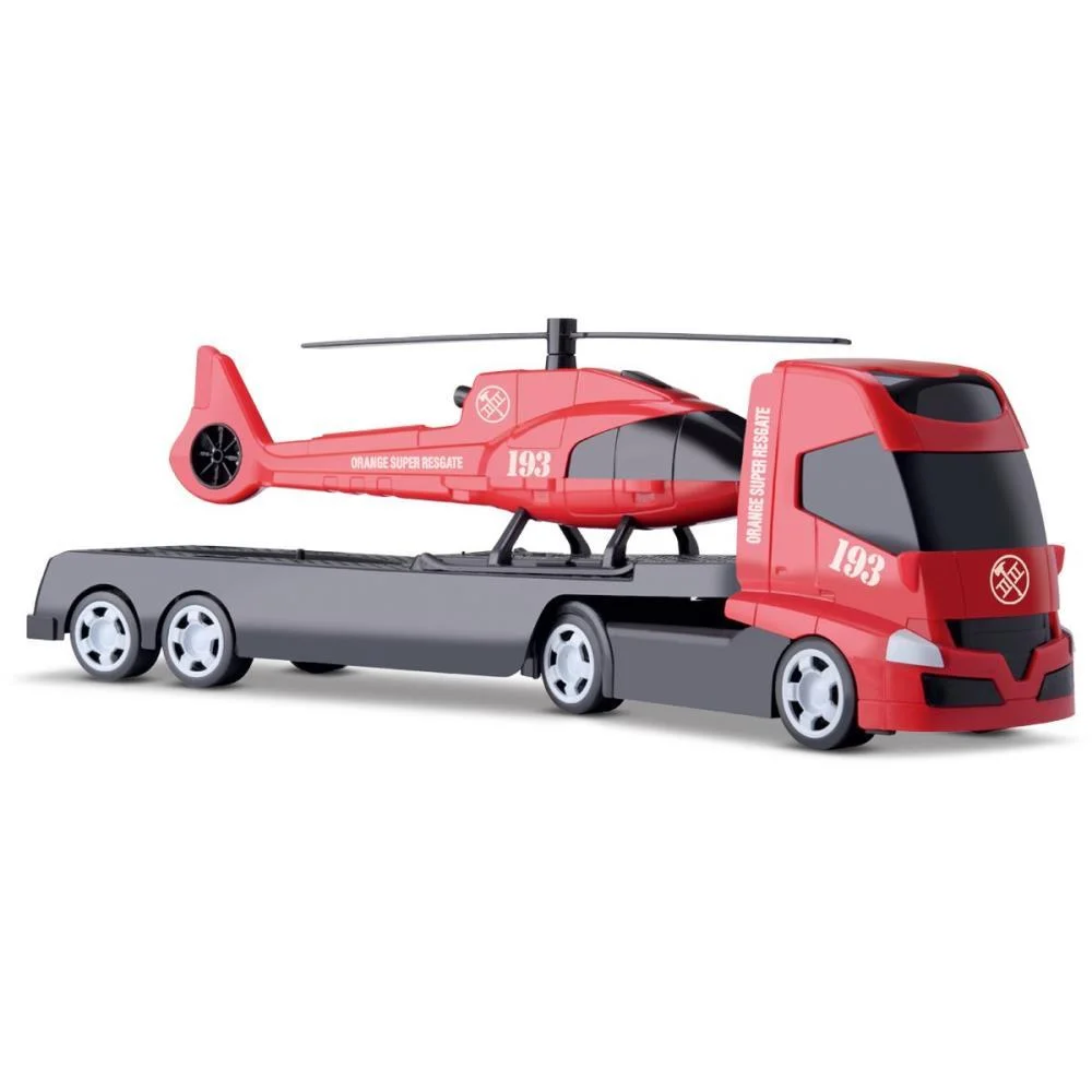 CAMINHAO TRANS AEREO RESGATE ORANGE TOYS (UNIDADE) - imagem 3
