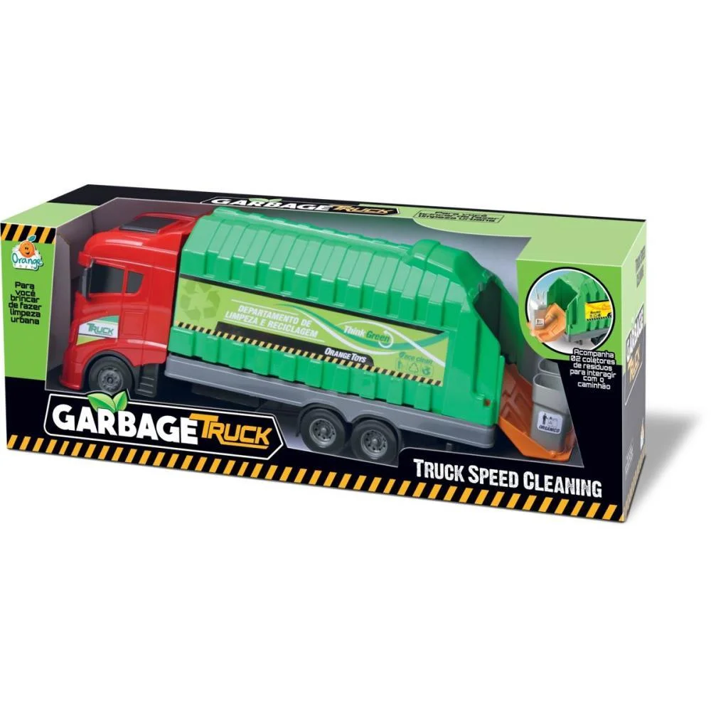 CAMINHAO GARBAGE TRUCK SORTIDOS ORANGE TOYS (UNIDADE) - imagem 3