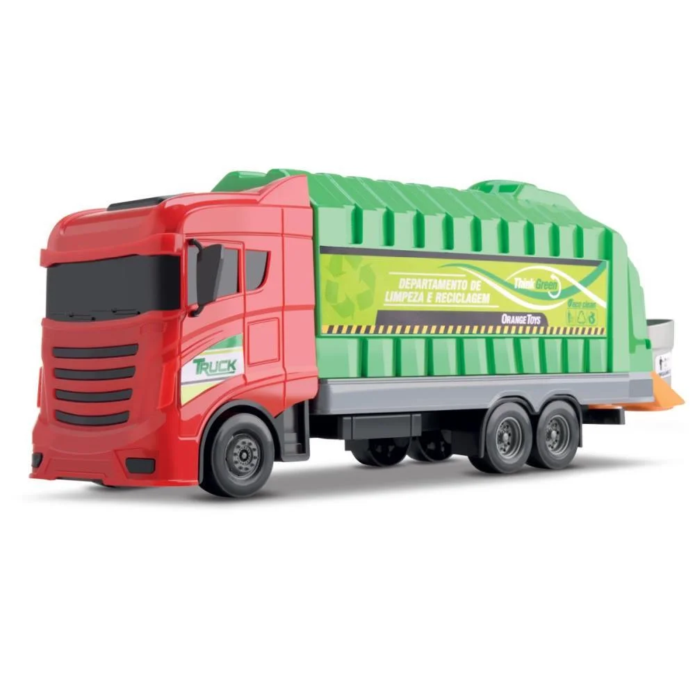CAMINHAO GARBAGE TRUCK SORTIDOS ORANGE TOYS (UNIDADE) - imagem 4