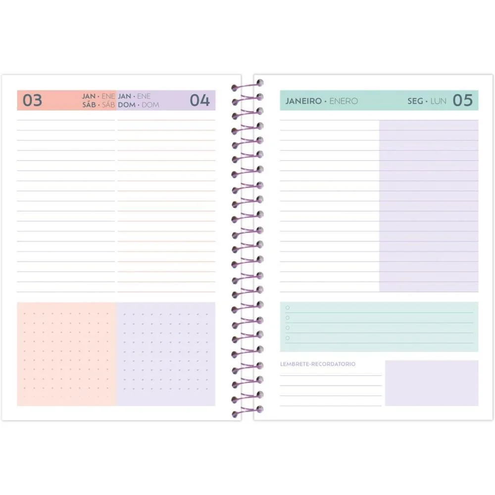 AGENDA 2026 FLUOR MIX SOFT 176F.130X188MM FORONI (PCT.C/05) - imagem 9
