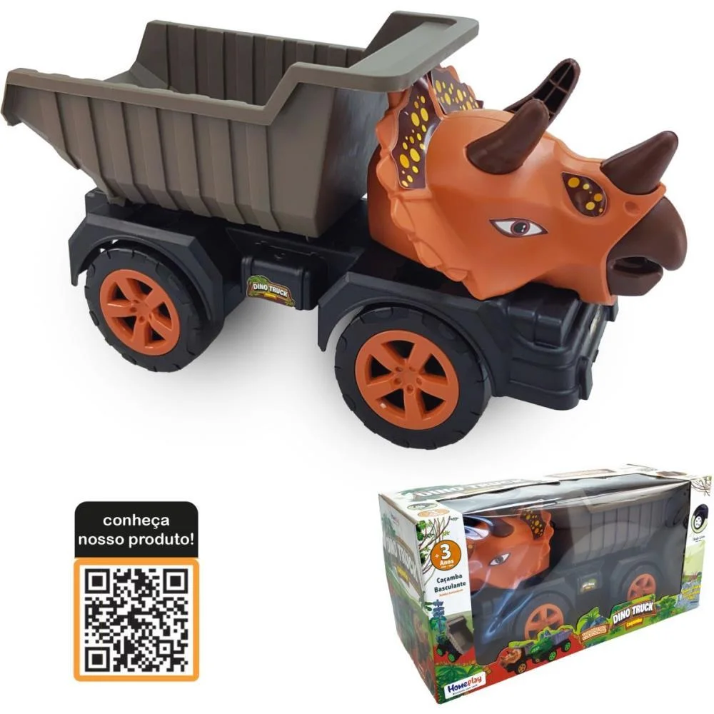 CAMINHAO DINO TRUCK CACAMBA 36CM (S) HOMEPLAY (UNIDADE) - imagem 4