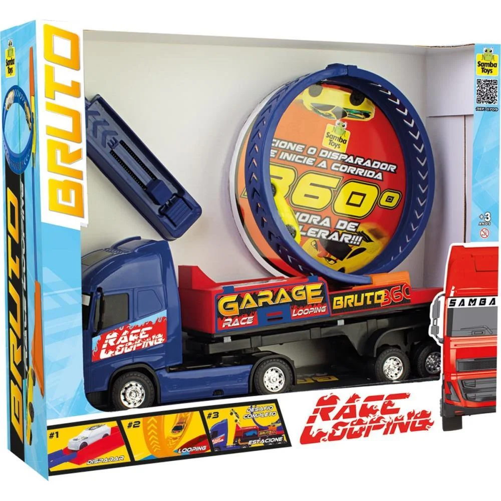 CAMINHAO TRUCK RACE PISTA LOOPING 360 SAMBA TOYS (UNIDADE) - imagem 3