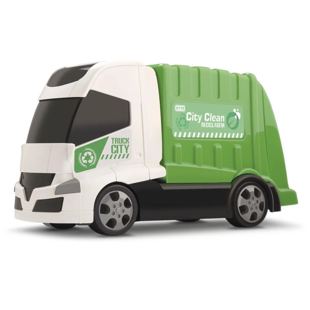 CAMINHAO CITY CLEAN RECICLAGEM ORANGE TOYS (UNIDADE) - imagem 3