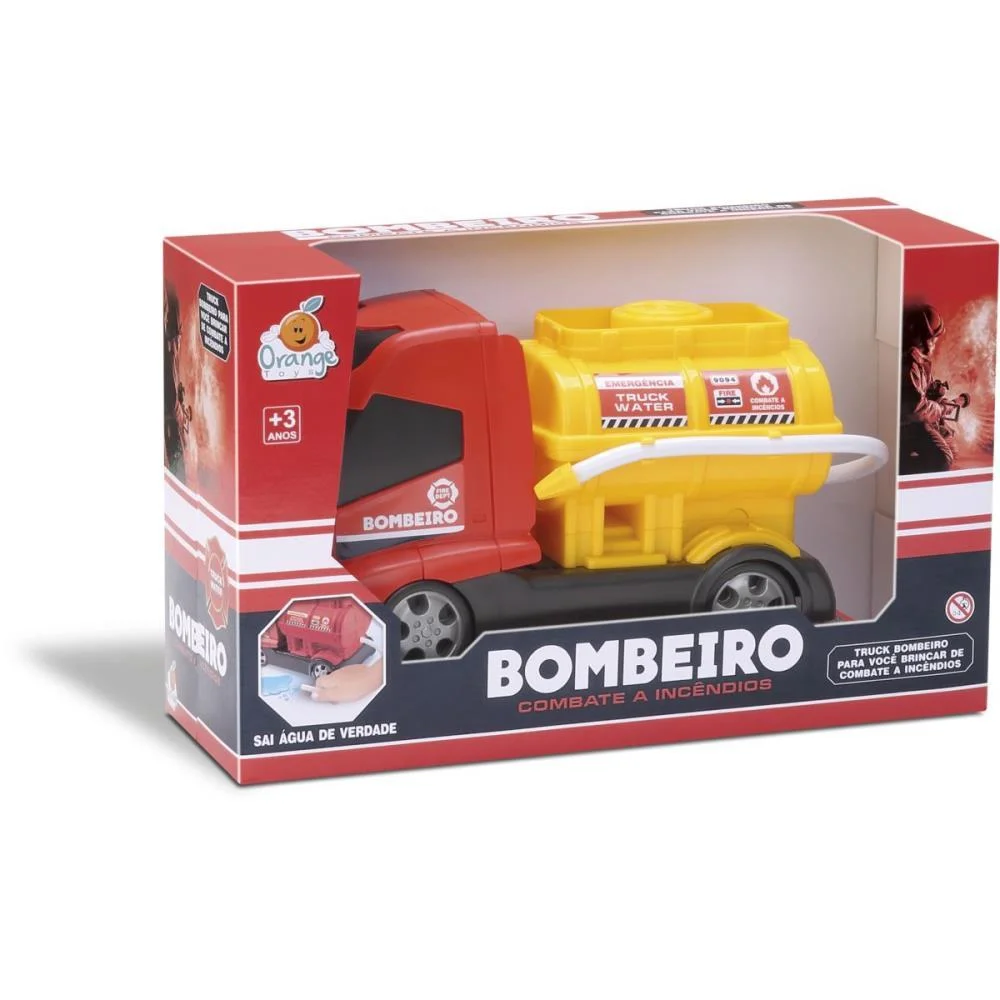 CAMINHAO BOMBEIRO COMBATE ORANGE TOYS (UNIDADE) - imagem 4