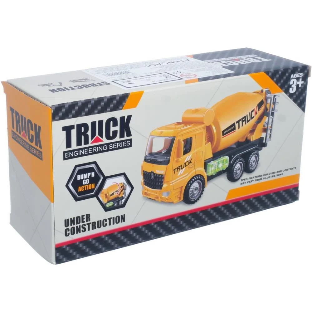 CAMINHAO BETONEIRA C/LUZ E SOM 23CM PP IMPORT (UNIDADE) - imagem 4