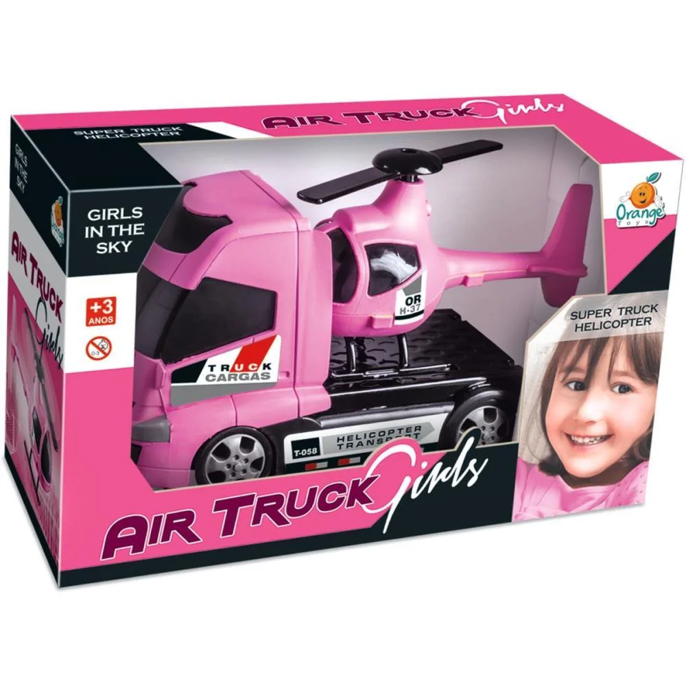 CAMINHAO AIR TRUCK GIRLS 23CM ORANGE TOYS (UNIDADE) - imagem 3