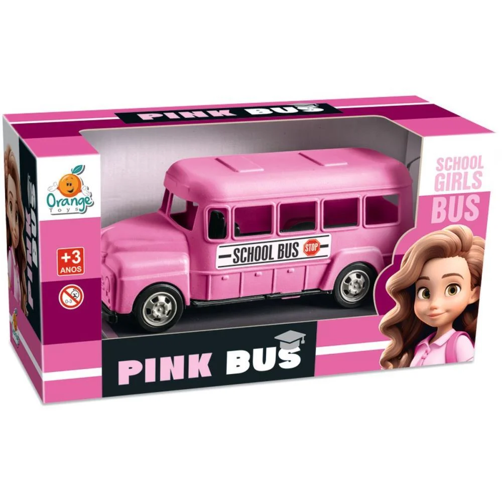 CAMINHAO CLASSIC PINK BUS 23CM ORANGE TOYS (UNIDADE) - imagem 3