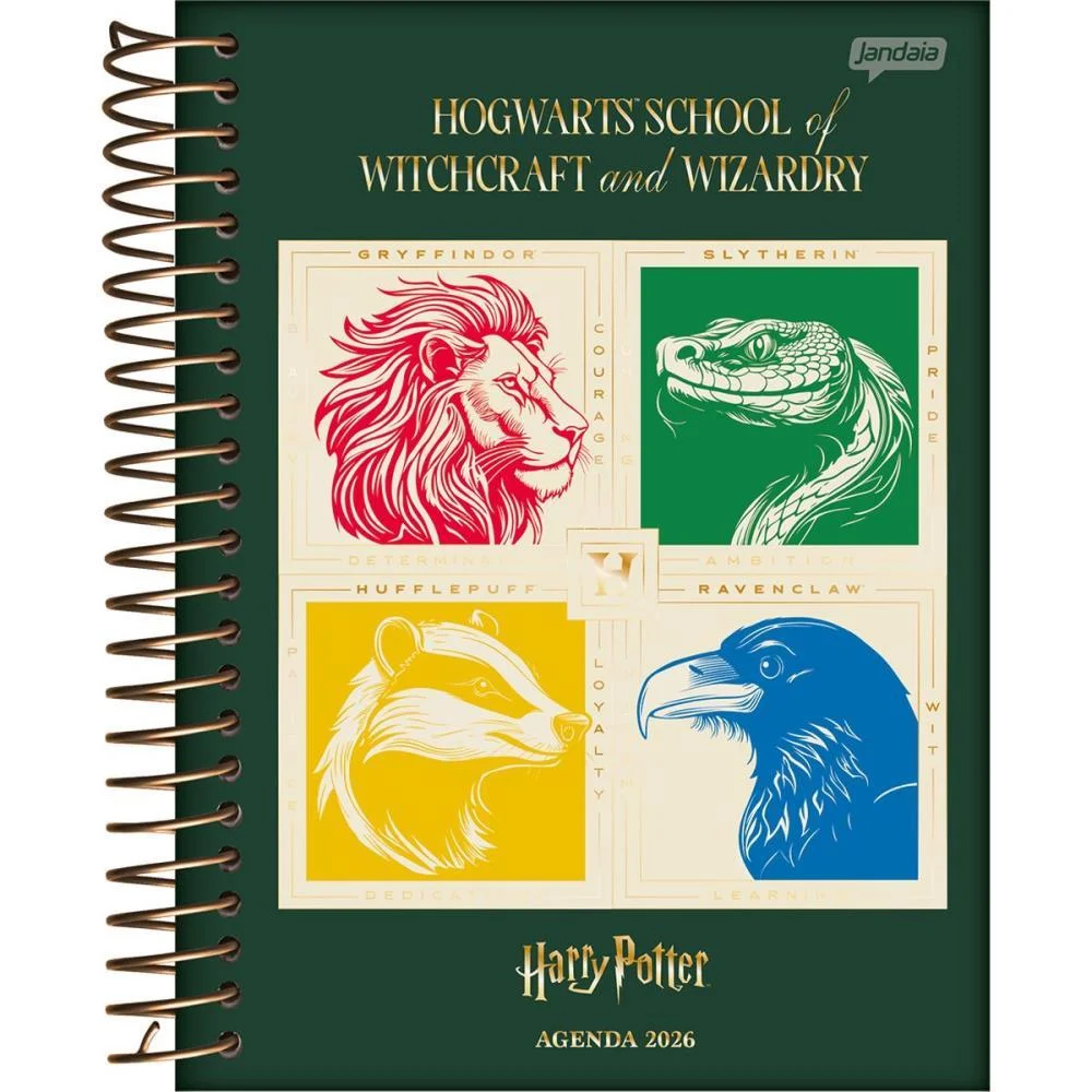 AGENDA 2026 HARRY POTTER ESP 176F 133X178M JANDAIA (PCT.C/04) - imagem 4