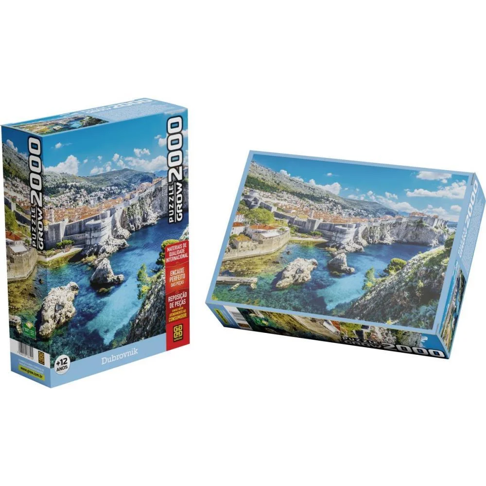 QUEBRA-CABECA CARTONADO DUBROVNIK 2000 PECAS GROW (UNIDADE) - imagem 4