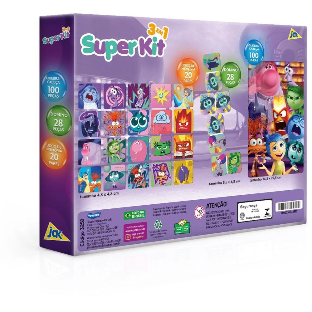 QUEBRA-CABECA CARTONADO DIVERTIDAMENTE 3EM1 DOMINO/JG TOYSTER (UNIDADE) - imagem 5