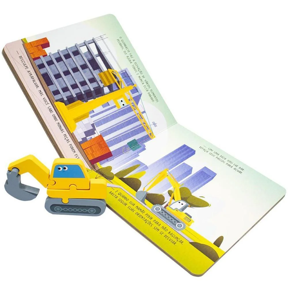 LIVRO QUEBRA-CABECA MADEIRA ESCAVADEIRA 20,5X20,5C TODOLIVRO (UNIDADE) - imagem 3