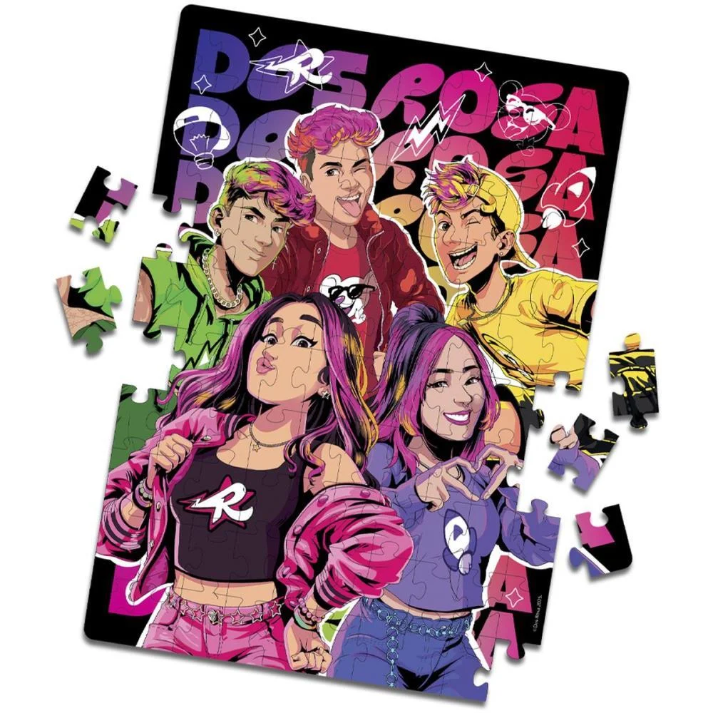 QUEBRA-CABECA CARTONADO DOS ROSA PUZZLE PLAY 100 PECAS ELKA (UNIDADE) - imagem 3