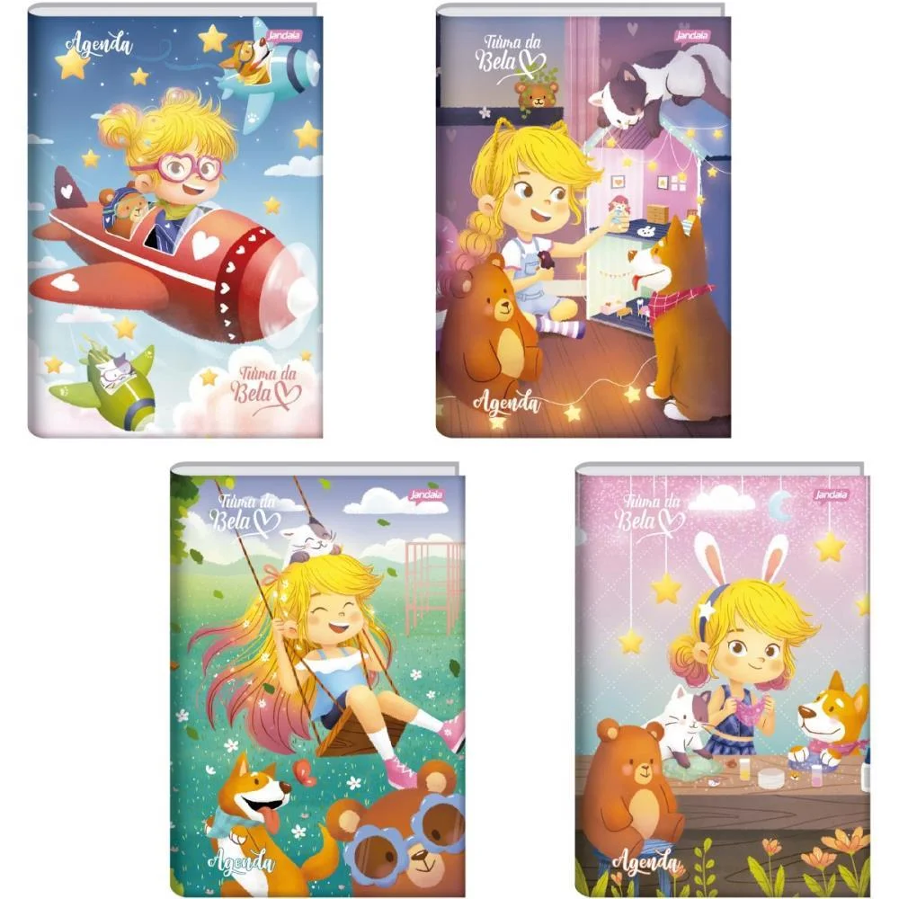 AGENDA PERMANENTE TURMA DA BELA CD 96F 134X200MM JANDAIA (PCT.C/04) - imagem 2