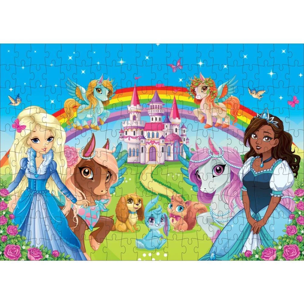 QUEBRA-CABECA CARTONADO SONHO DE PRINCESA 200 PECAS GGB PLAST (UNIDADE) - imagem 3