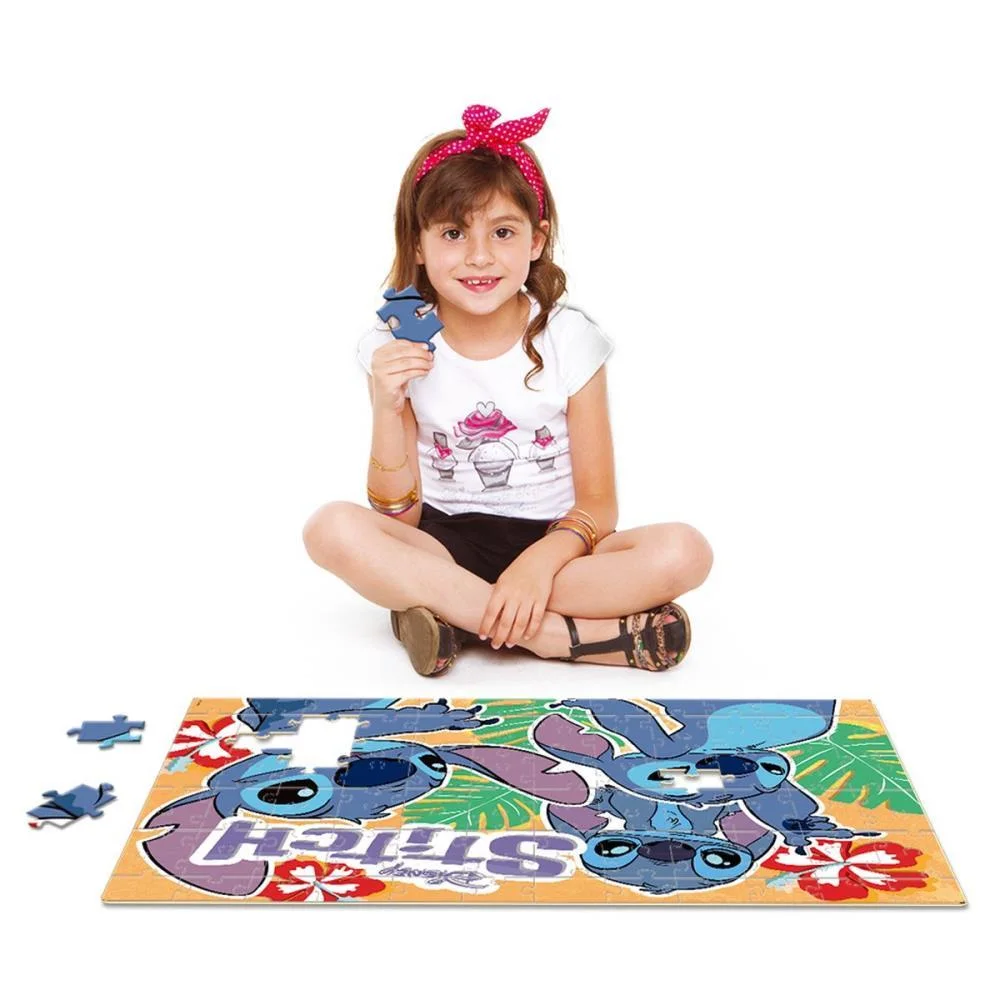 QUEBRA-CABECA CARTONADO STITCH 120 PECAS GRANDAO TOYSTER (UNIDADE) - imagem 4