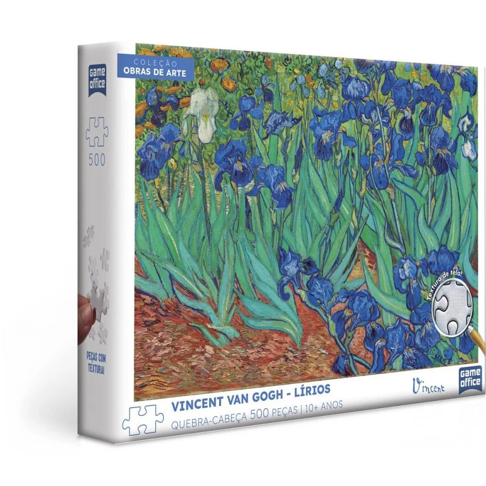 QUEBRA-CABECA CARTONADO VAN GOGH LIRIOS 500PCS TOYSTER (UNIDADE) - imagem 2