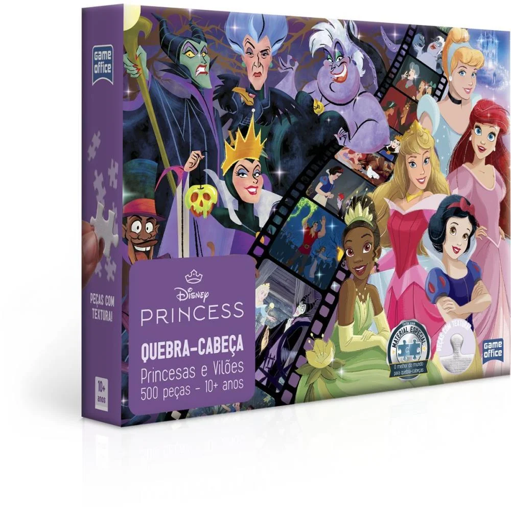 QUEBRA-CABECA CARTONADO PRINCESAS E VILOES 500PCS TOYSTER (UNIDADE) - imagem 2
