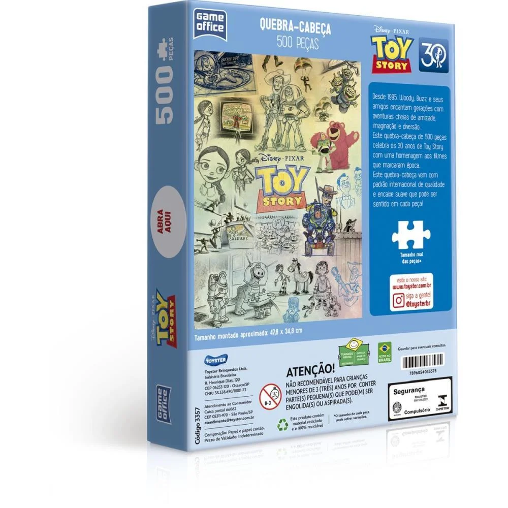 QUEBRA-CABECA CARTONADO TOY STORY 500 PCS TOYSTER (UNIDADE) - imagem 5