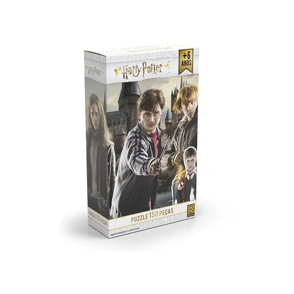 QUEBRA-CABECA CARTONADO HARRY POTTER 150 PCS GROW (UNIDADE) - imagem 3
