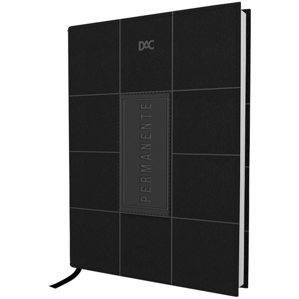 AGENDA PERMANENTE PRETA 168F. 134X190MM DAC (UNIDADE) - imagem 3