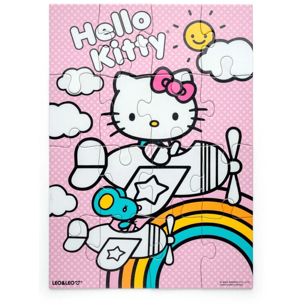 QUEBRA-CABECA CARTONADO HELLO KITTY PARA COLORIR 4EM1 LEONORA (KIT) - imagem 5