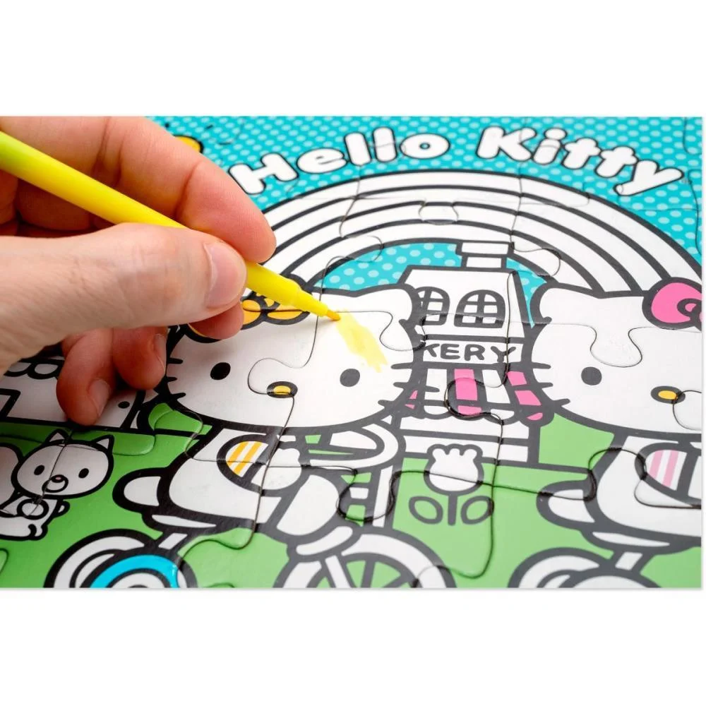QUEBRA-CABECA CARTONADO HELLO KITTY PARA COLORIR 4EM1 LEONORA (KIT) - imagem 8