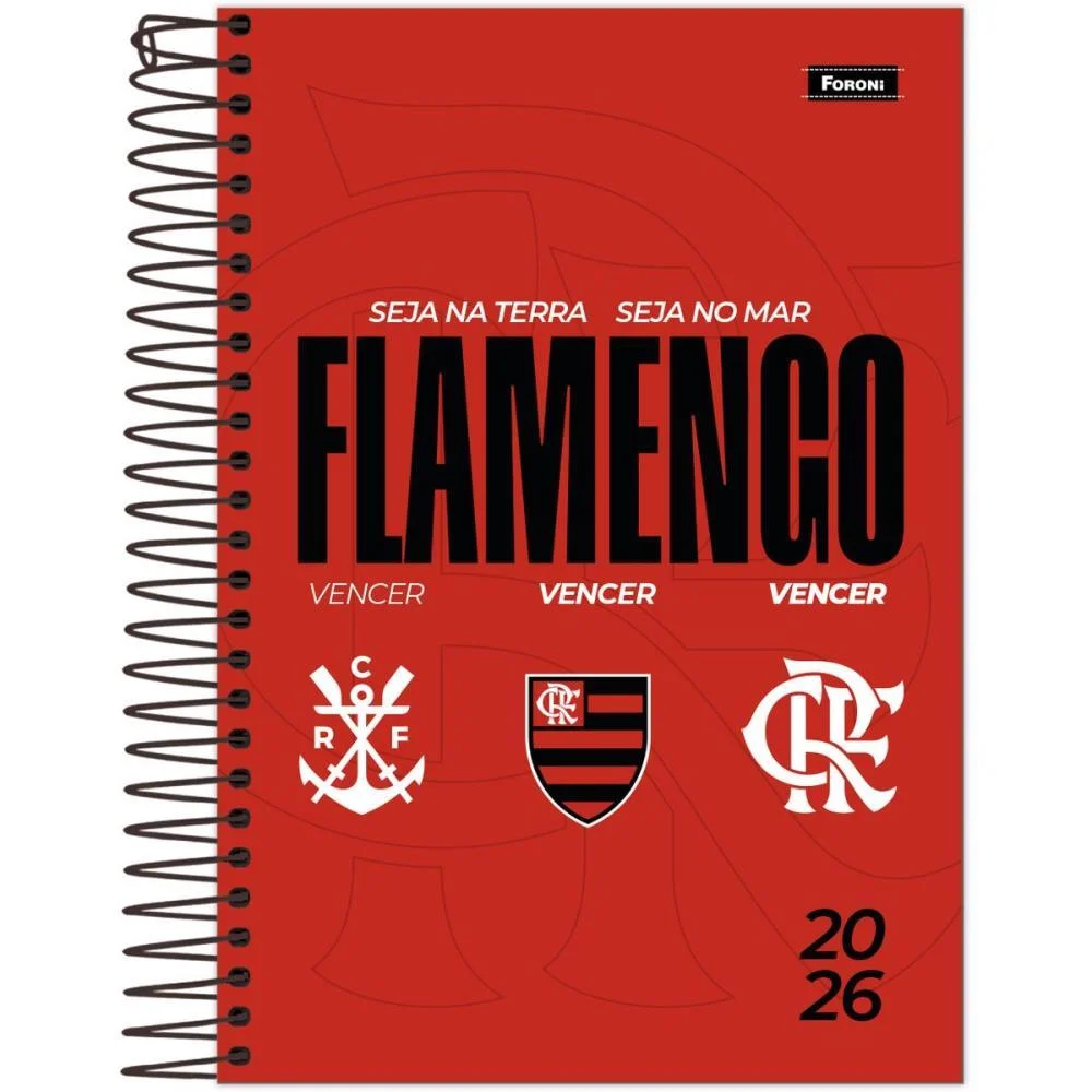 AGENDA 2026 FLAMENGO 176F. 130X188MM FORONI (PCT.C/05) - imagem 5