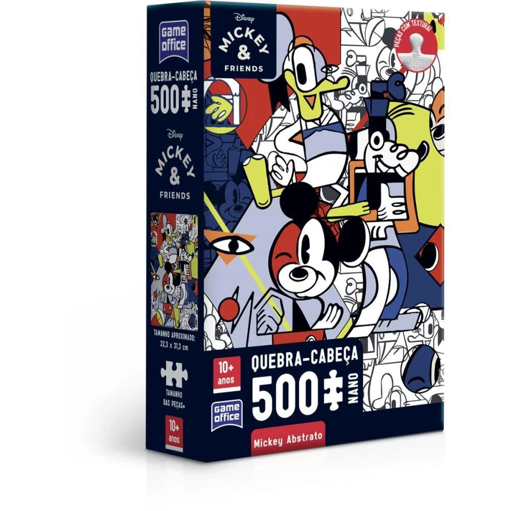 QUEBRA-CABECA CARTONADO MICKEY 500 PCS NANO TOYSTER (UNIDADE) - imagem 2