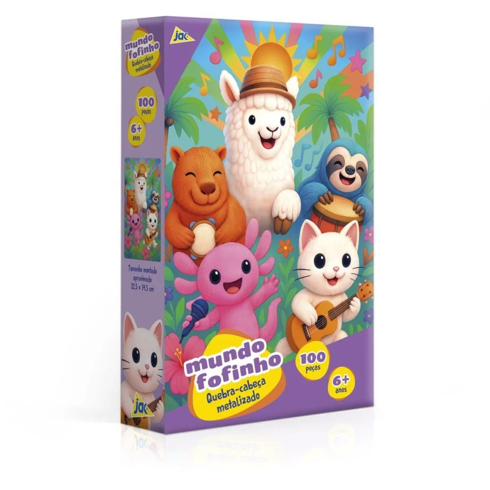 QUEBRA-CABECA CARTONADO MUNDO FOFINHO 100 PCS TOYSTER (UNIDADE) - imagem 2