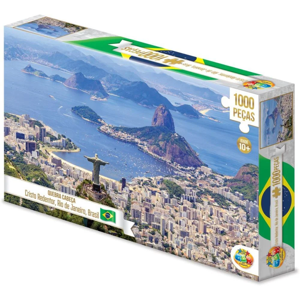 QUEBRA-CABECA CARTONADO CRISTO REDENTOR 1000PCS GGB PLAST (UNIDADE) - imagem 2