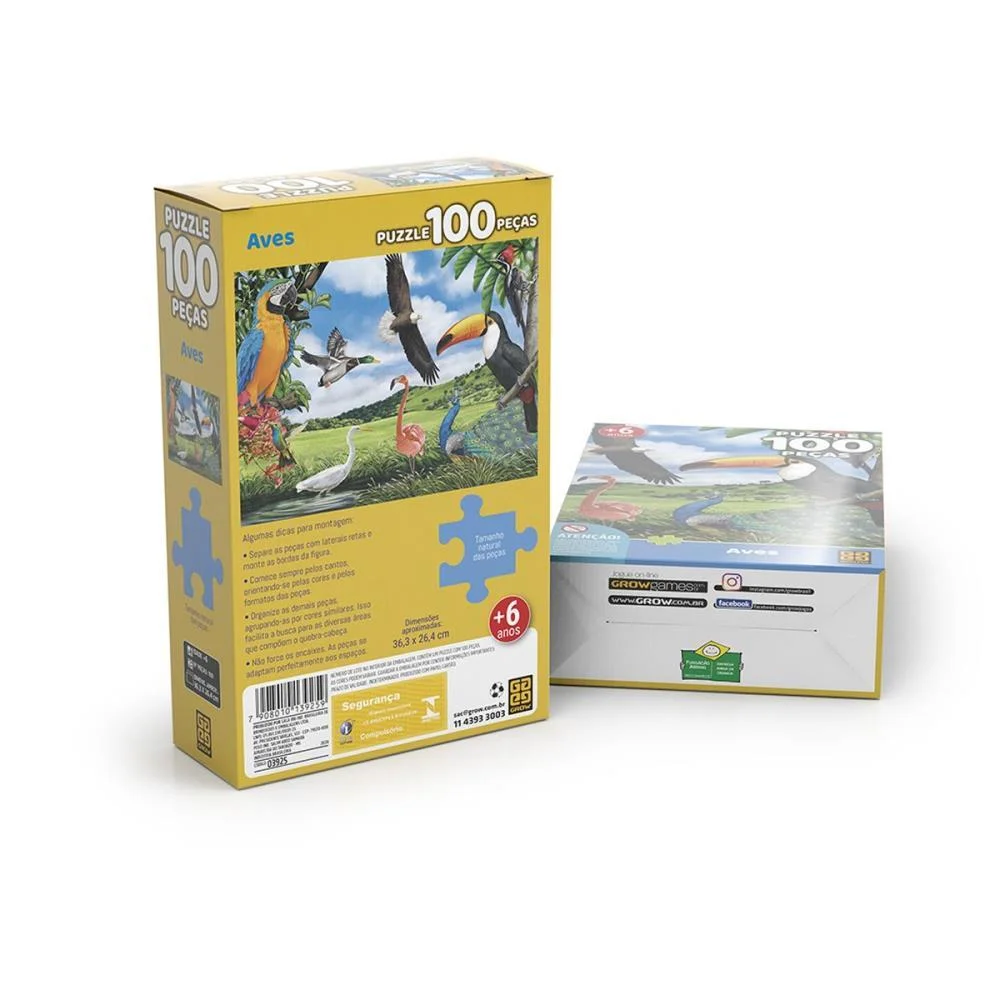 QUEBRA-CABECA CARTONADO AVES 100 PECAS GROW (UNIDADE) - imagem 3