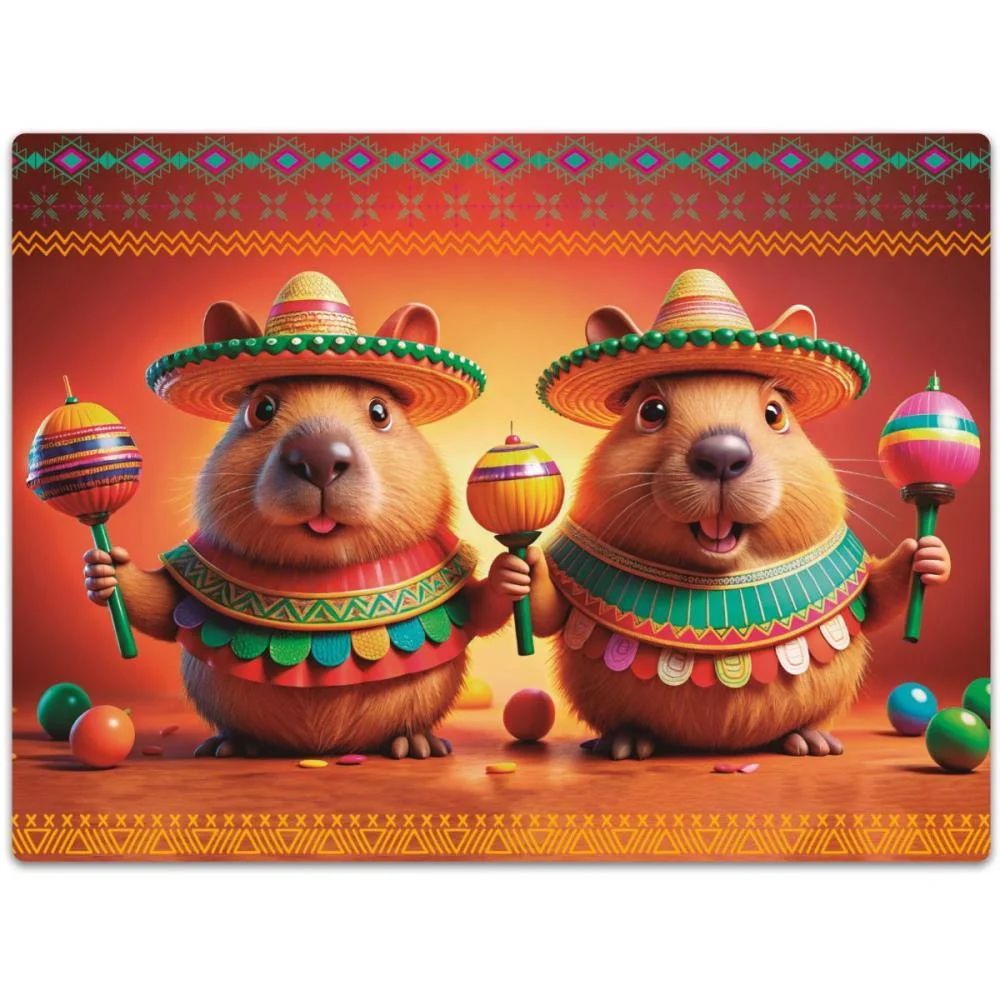 QUEBRA-CABECA CARTONADO CAPIVARAS MEXICANAS 100 PECAS PAIS E FILHOS (UNIDADE) - imagem 4