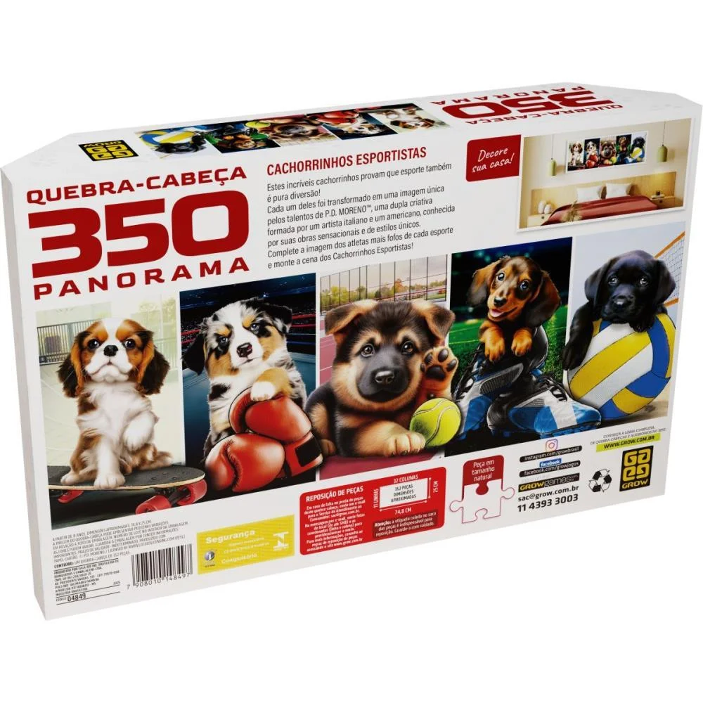 QUEBRA-CABECA CARTONADO CACHOR.ESPORTIS 350PC PANORAMA GROW (UNIDADE) - imagem 5